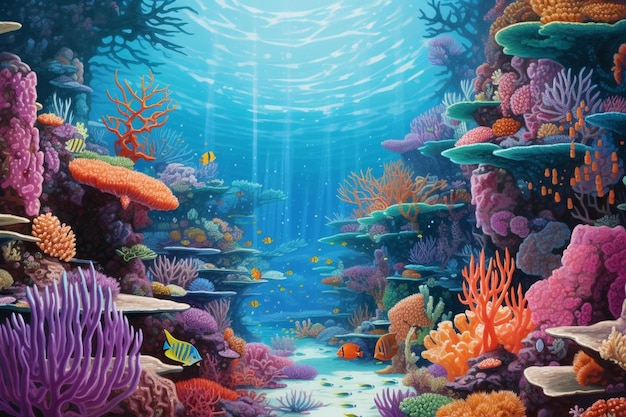 Die Unterwasserwelt des Meeres