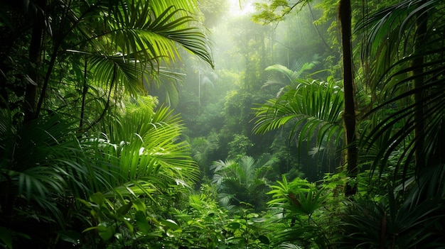 Die Vegetation eines tropischen Waldes