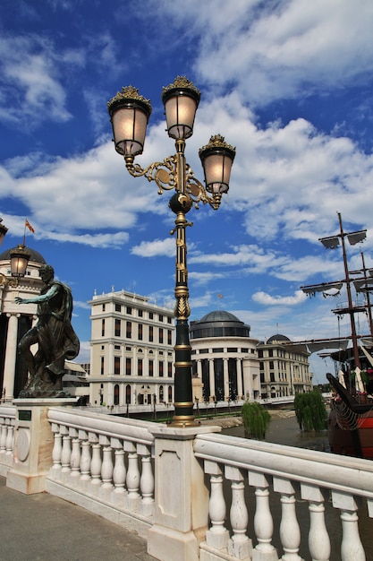 Die Vintage Lampe in Skopje, Mazedonien, Balkan