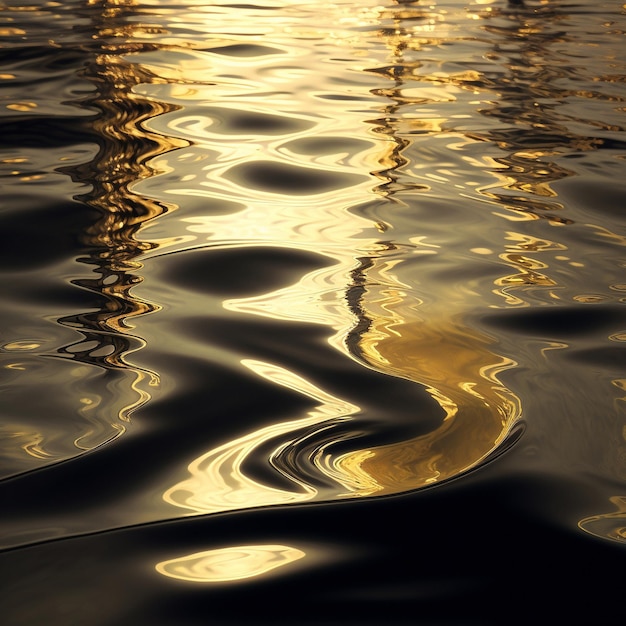 Die Wasseroberfläche reflektiert das Sonnenlicht