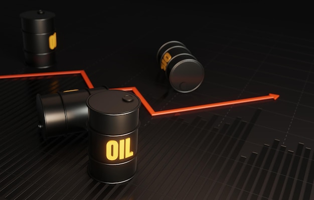 Foto die weltweite energiekrise steigende ölpreise wirken sich auf die benzinpreise aus