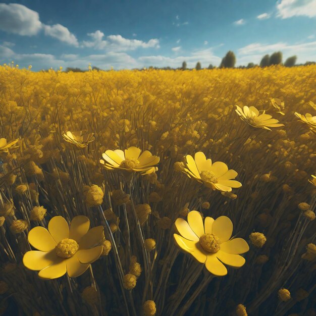 Die Wiese in voller Blüte