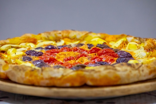Die wunderbare und perfekteste brasilianische handwerkliche Pizza