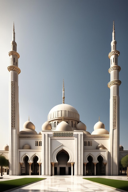 Foto die wunderschöne farbenfrohe moschee-fototapete