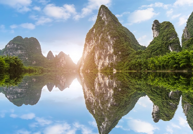 Die wunderschöne Landschaft von Guilin, Guangxi