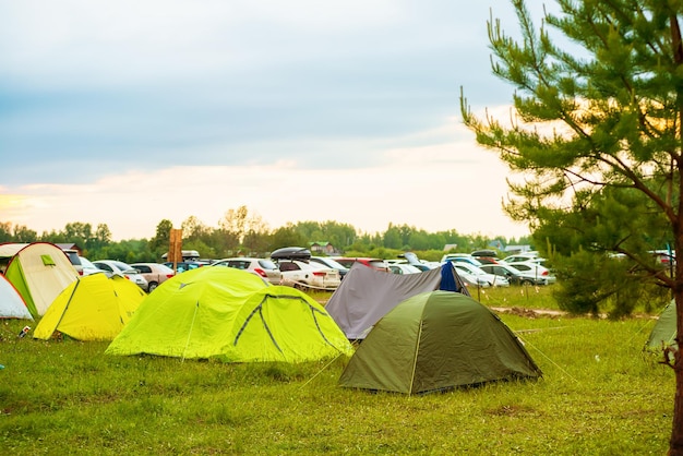 Die Zeltstadt Camping