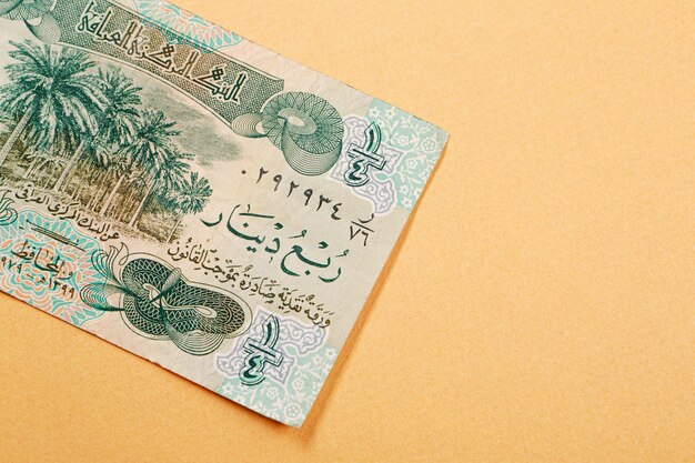 Die Zentralbank des Irak Ein Dinar-Banknote