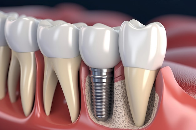 Dientes de implante de cuidado dental Generar Ai