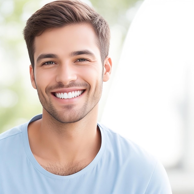 Foto dientes sanos mujeres hombre niño niña sonriendo happinese