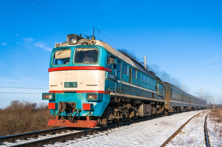 Foto diesel-nahverkehrszug in der ukraine