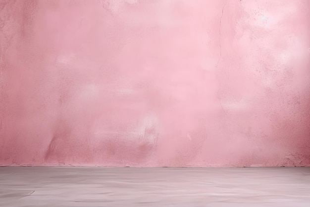 Dieser Studiohintergrund weist eine Zementwand mit Texturmuster in einer leeren rosa Farbe auf. Er wird verwendet