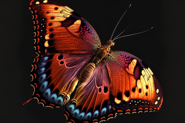 Dieses Bild stellt einen reizenden Schmetterling dar