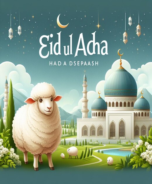 Dieses Bild wurde für islamische Veranstaltungen wie Eid ul Adha erstellt.