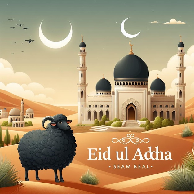 Dieses Bild wurde für islamische Veranstaltungen wie Eid ul Adha erstellt.