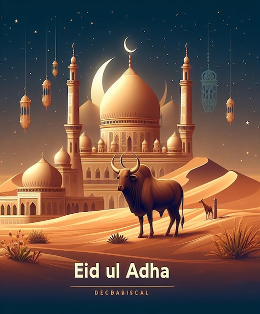 Dieses Bild wurde für islamische Veranstaltungen wie Eid ul Adha erstellt.