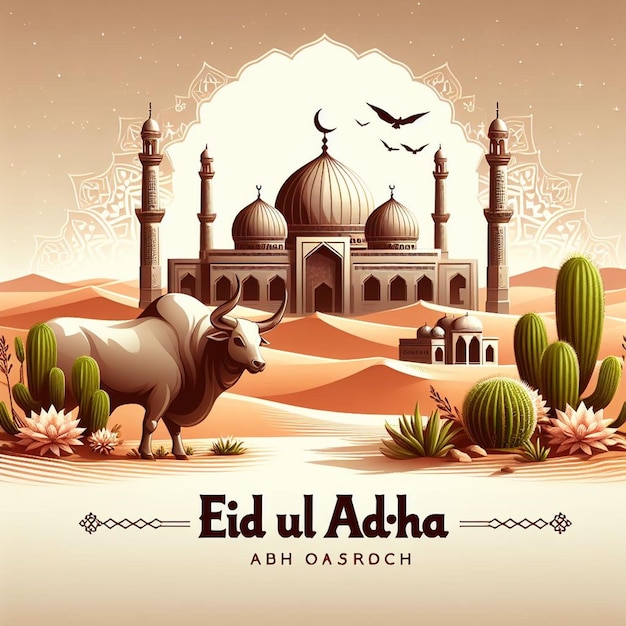 Dieses Bild wurde für islamische Veranstaltungen wie Eid ul Adha erstellt.