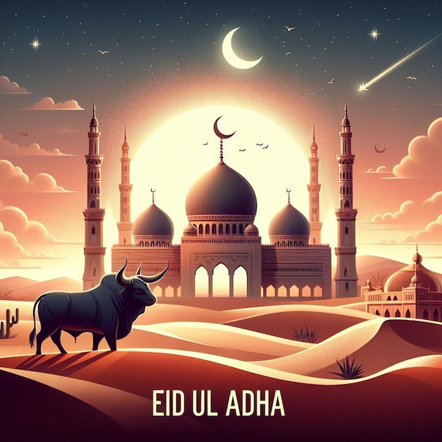 Dieses Bild wurde für islamische Veranstaltungen wie Eid ul Adha erstellt.