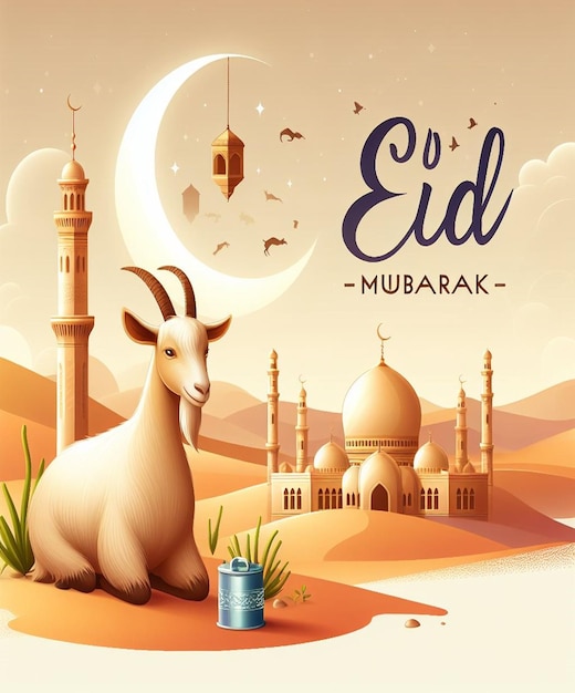 Dieses Bild wurde für islamische Veranstaltungen wie Eid ul Adha erstellt.