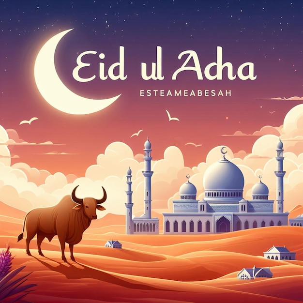 Dieses Bild wurde für islamische Veranstaltungen wie Eid ul Adha erstellt.