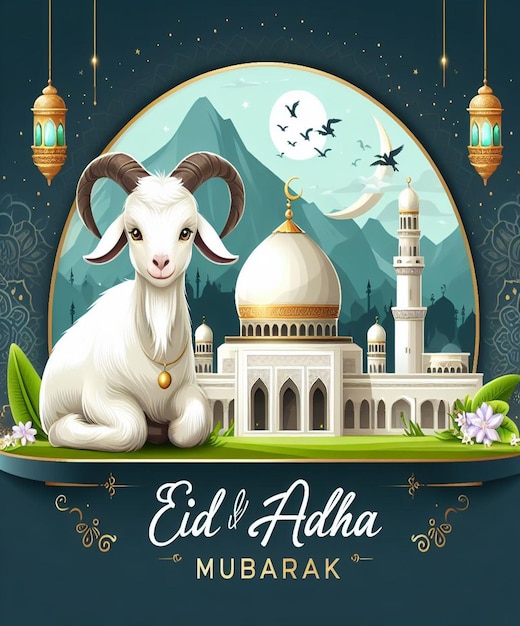 Dieses Bild wurde für islamische Veranstaltungen wie Eid ul Adha erstellt.