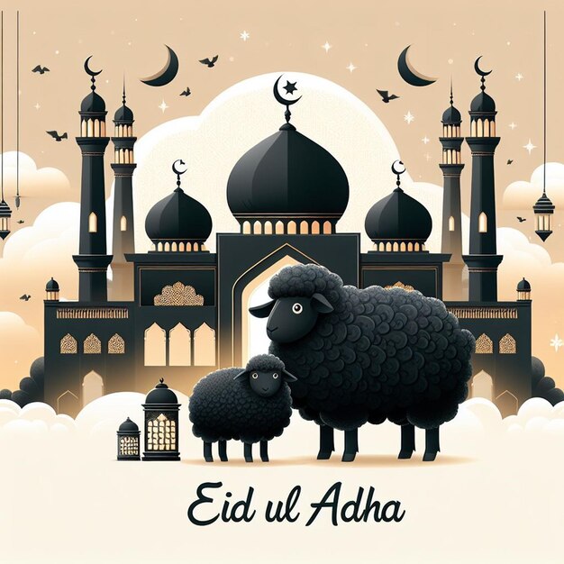 Dieses Bild wurde für islamische Veranstaltungen wie Eid ul Adha erstellt.