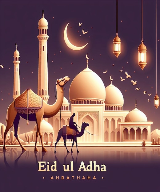 Dieses Bild wurde für islamische Veranstaltungen wie Eid ul Adha erstellt.