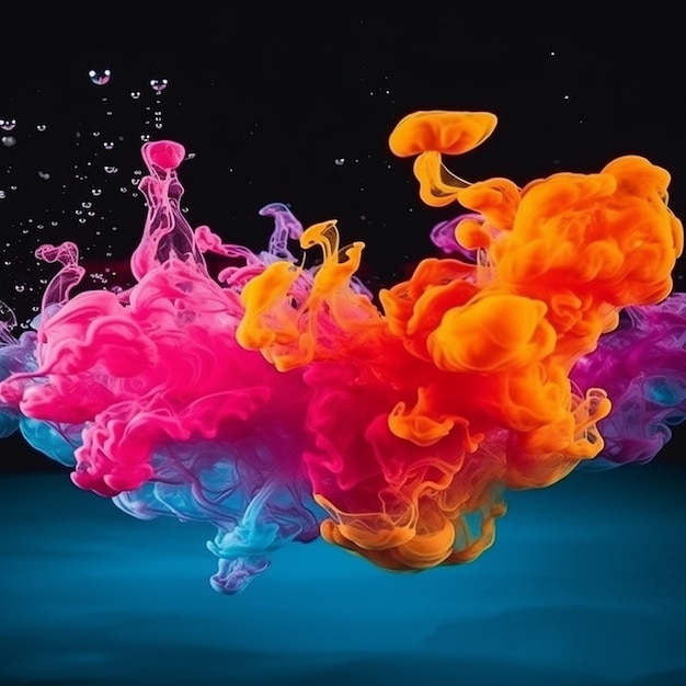 Dieses Bild zeigt eine bunte Farbexplosion.