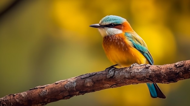 Dieses Foto fängt die Wunder des Vogellebens in der Natur ein. Der Vogel ist in seinem natürlichen Lebensraum umgeben von üppigem Grün und einer wunderschönen Landschaft zu sehen. Er ist eine Erinnerung an die Schönheit und Vielfalt des Lebens