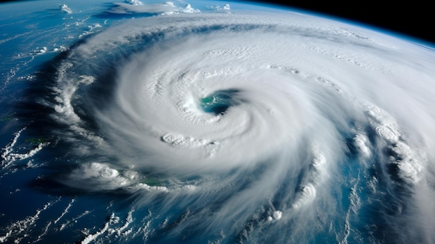 Dieses Foto wurde bei einem Sturm am Nachmittag aufgenommen. Der Hurrikan zeigt den Planeten Erde. Dies ist ein Bild, das die Elemente zeigt.