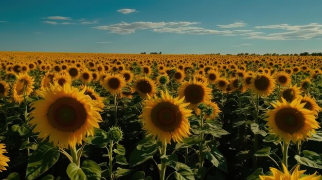 Dieses undatierte Bild zeigt ein Feld mit Sonnenblumen.