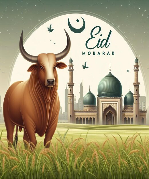 Foto dieses wunderschöne design wurde für das islamische mega-event eid ul adh hergestellt.