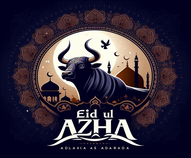 Foto dieses wunderschöne design wurde für das islamische mega-event eid ul adha hergestellt.