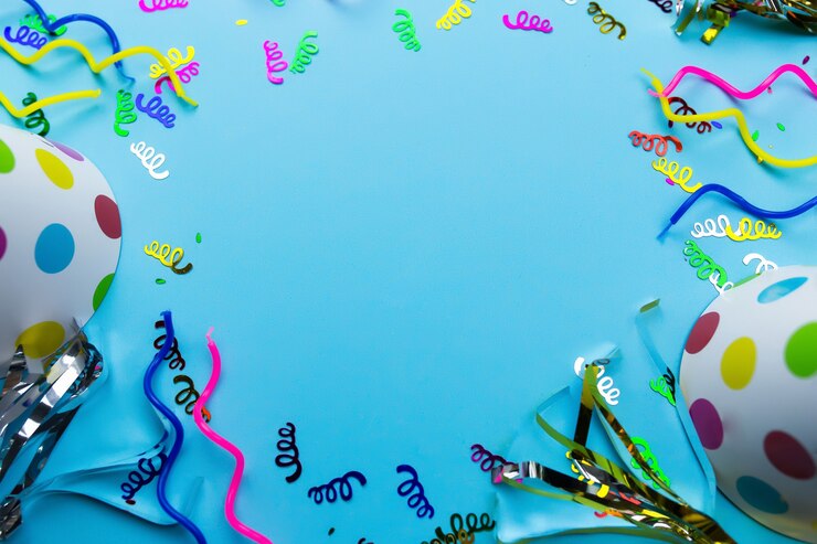 Foto diferentes adornos navideños en azul.