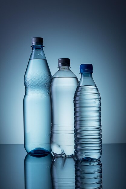 Diferentes botellas de agua