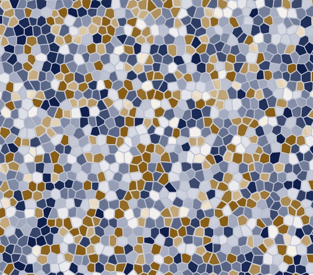 Diferentes colores y tamaños de polígonos Telón de fondo de mosaico irregular