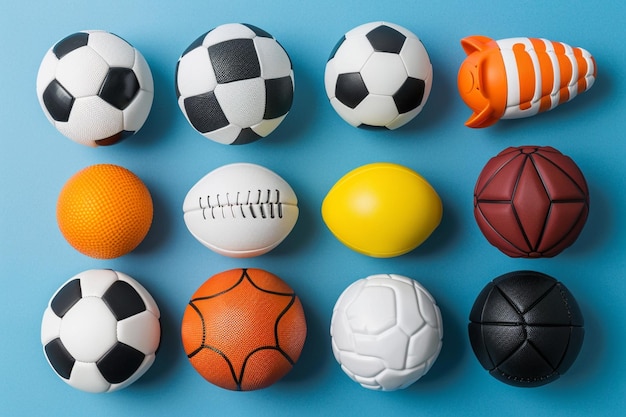 Diferentes pelotas deportivas