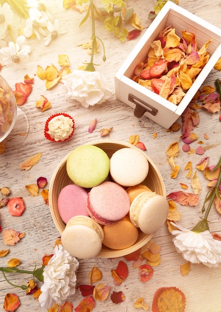 Diferentes sabores de macarons i