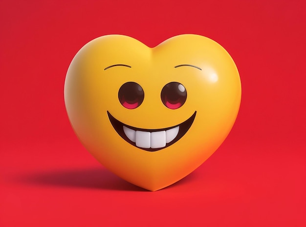 Foto diferentes sonrisas y otros emojis con globos y flores en un fondo hermoso