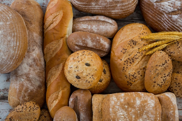 Diferentes tipos de pão