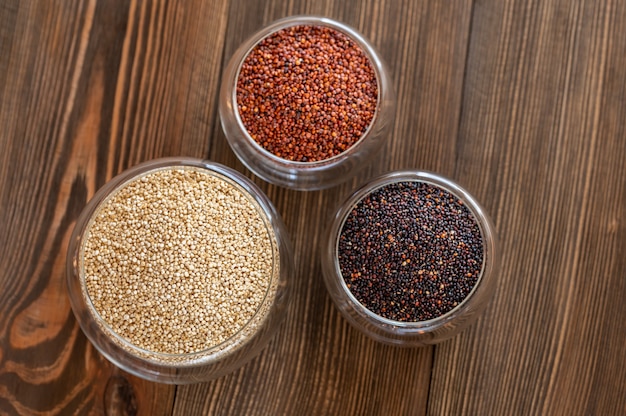 Diferentes tipos de quinoa