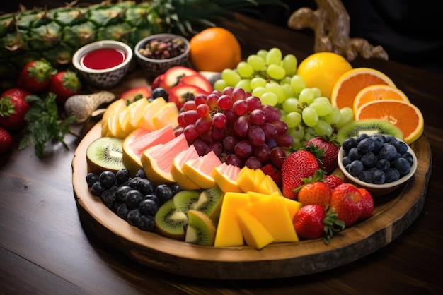 Foto diferentes tipos de frutas