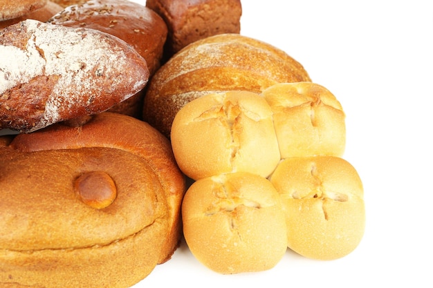 Diferentes tipos de pan de cerca