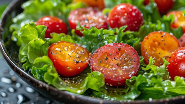 Diferentes variedades de tomates de perto