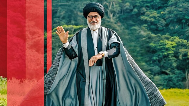 El difunto líder islámico de Irán, el presidente Ibrahim Raisi