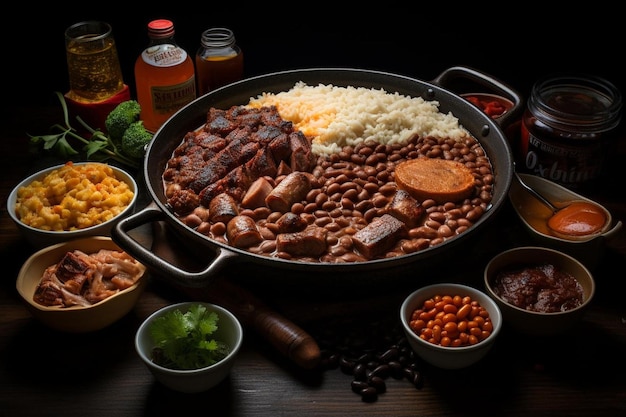 Foto difusão da feijoada moderna