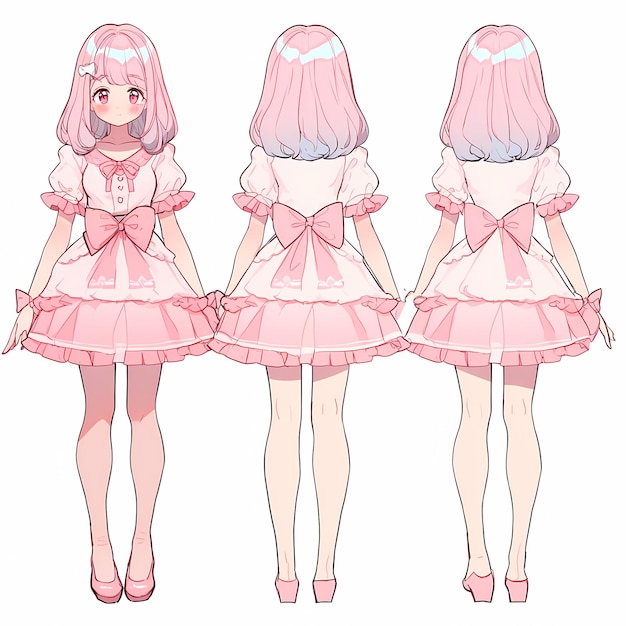 Tênis bonitos dos desenhos animados Anime Girl - Kawaii Fashion