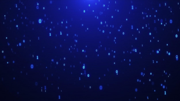 Digital Binary Data Streaming Code Matrix Hintergrundkonzept Programmierung Codierung Hacker Cyberspace