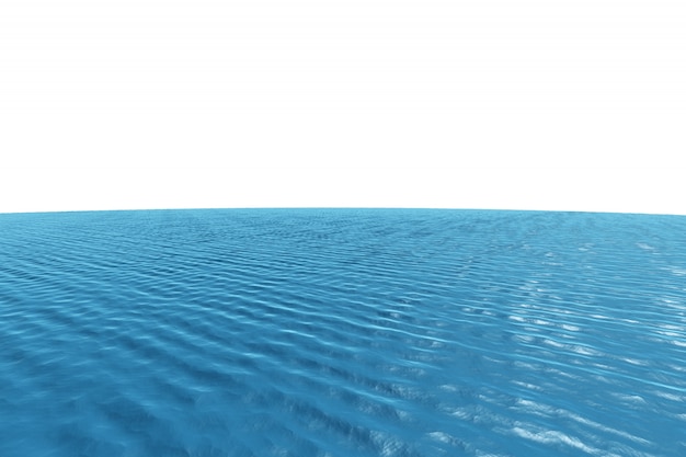 Digital erzeugter grafischer blauer Ozean