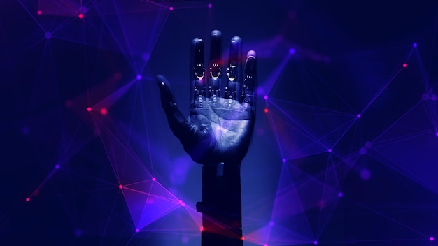 digital hand reaching
