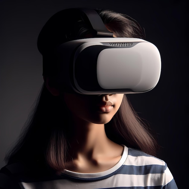 Digital Native Vr Head Set Gen A Teenager und Technologie